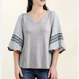 Matilda Jane Without A Care Contrast Flowy Sleeve V Neck Tee Tshirt